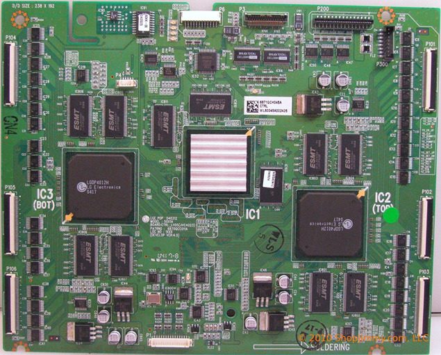 LG 6871QCH045A Main Logic CTRL Board